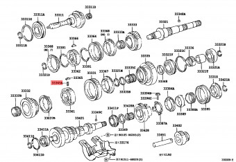 Пружина синхронизатора Toyota 90501-08212 оригинал